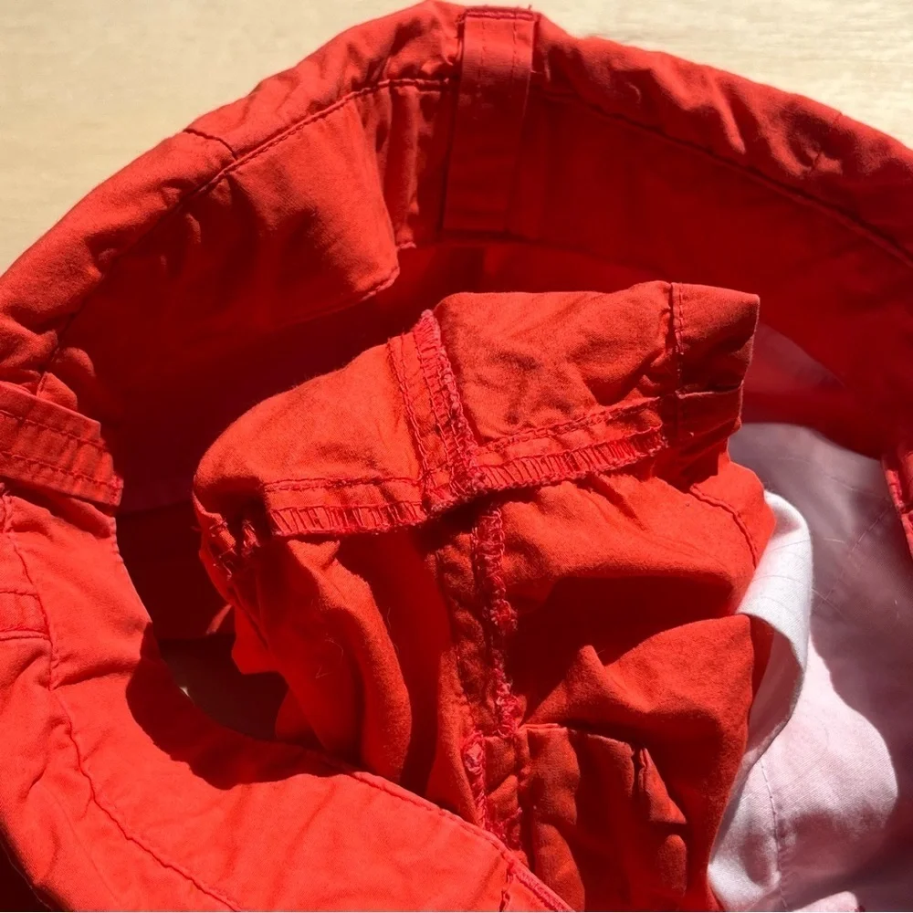 Kids Girls GAP Kids size 10 Orange Red Bright Cargo Shorts